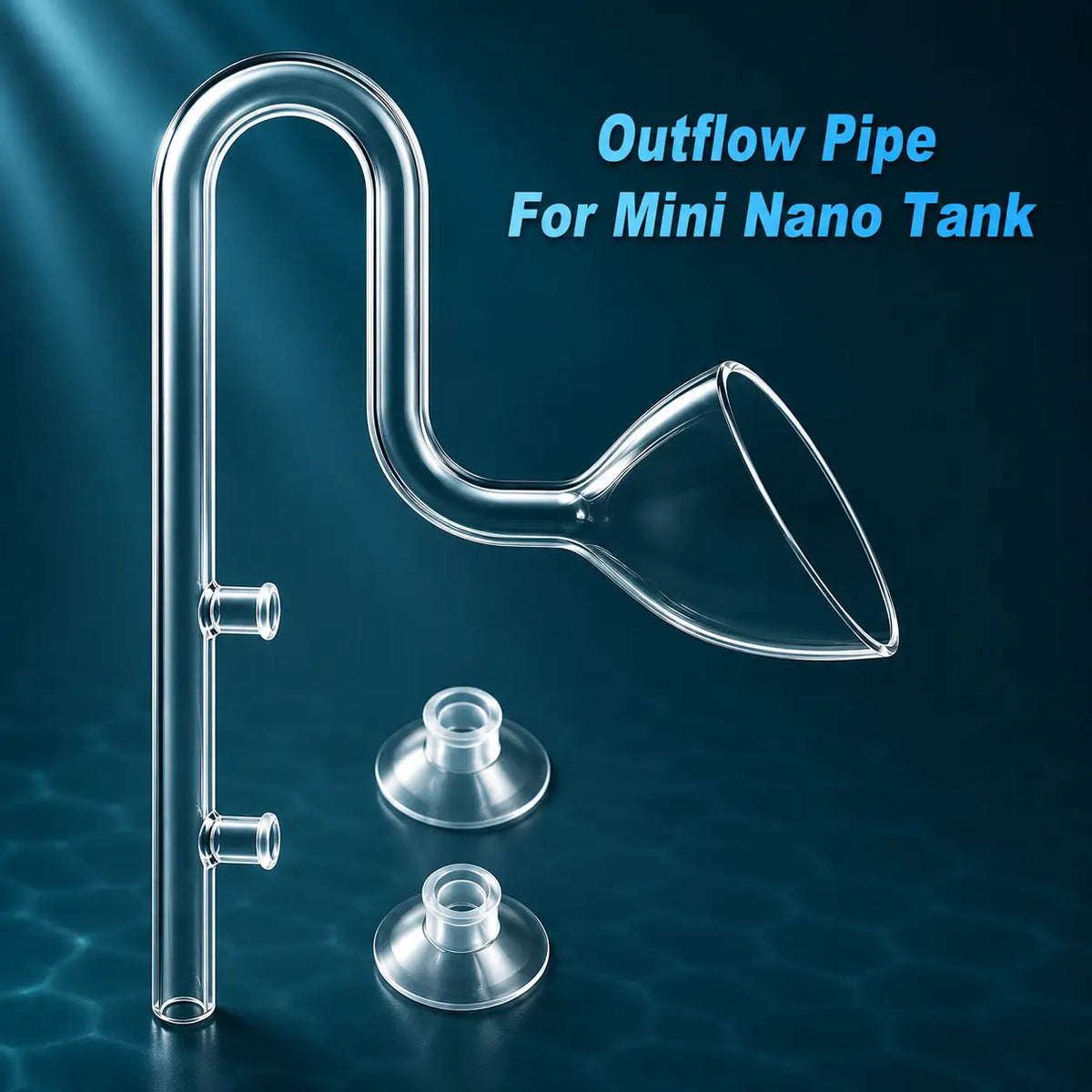 Mini Glass Lily Pipe 10/13/17mm — Aquarium Filter Inflow & Outflow