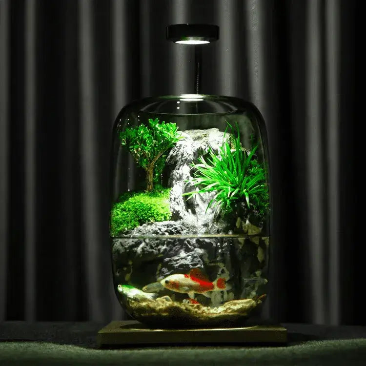Mini Haven Flowing Water Micro-Landscape displayed on a tabletop as a soothing desktop water feature
