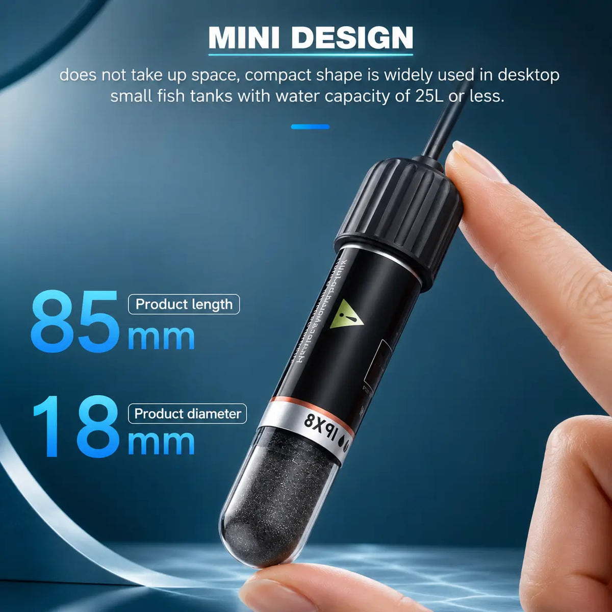 Mini Submersible Aquarium Heater — USB, Constant Temperature