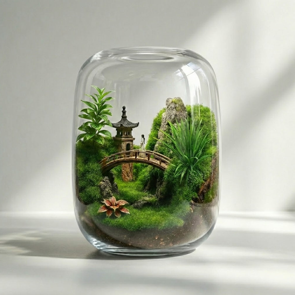 Pavilions Moss Microecological Landscape [Including Internal Plants + Decoration]
