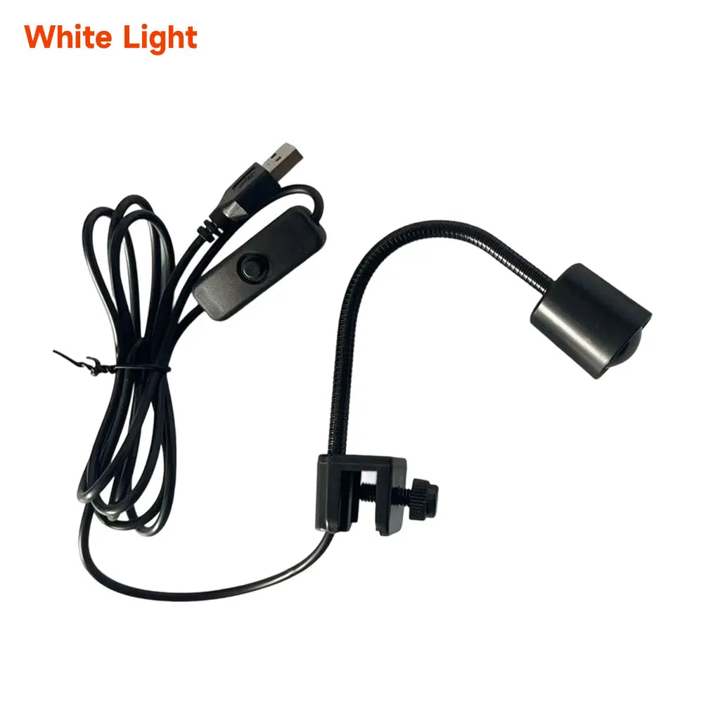 Mini USB Aquarium Light with 360° Rotation Clip Clamp