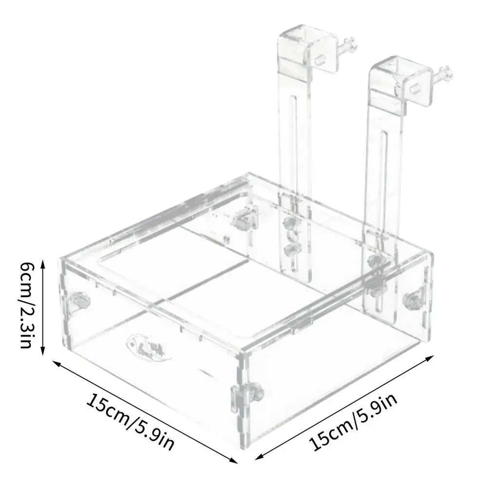 Acrylic Aquarium Shrimp Feeder & Breeding Isolation Box