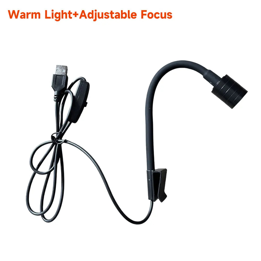 Mini USB Aquarium Light with 360° Rotation Clip Clamp