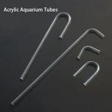 2pcs/lot 4mm Acrylic Aquarium Connector Straight U Shape Tube - PlantedPro