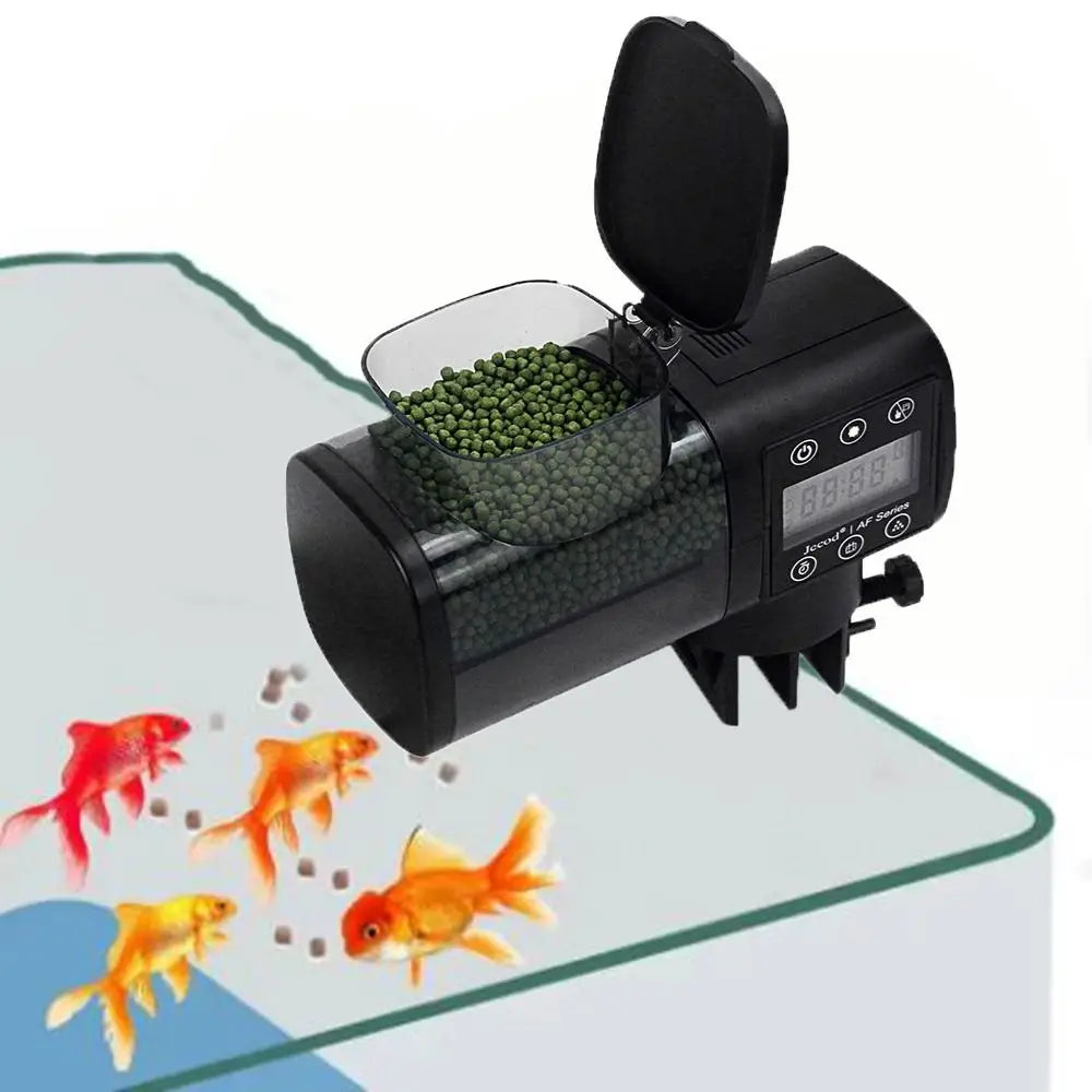 Automatic Fish Feeder with LCD Timer - 250ML/500ML Aquarium Food Dispenser