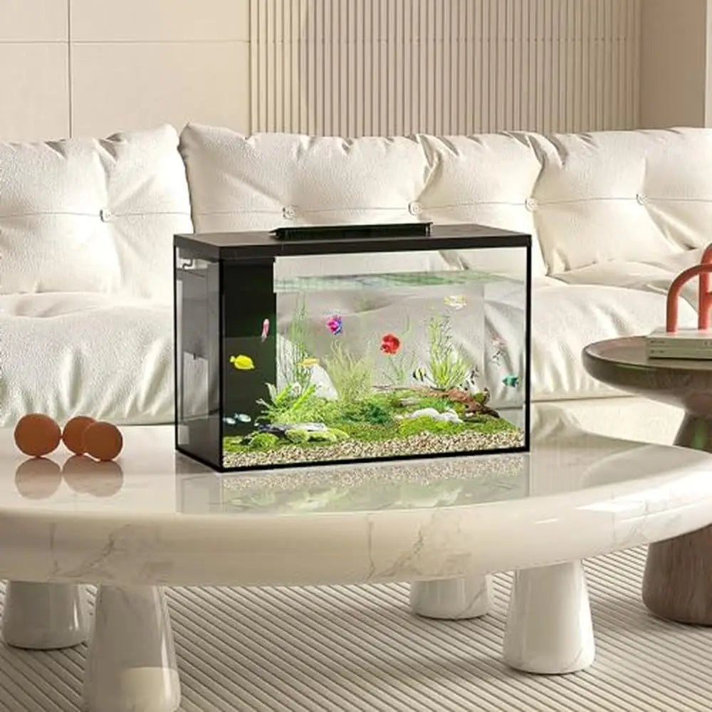 4.5 Gallon Smart Bluetooth Betta Fish Tank with Filter, LED Light & Self-Cleaning