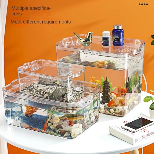 Mobile PET Fish Tank: Tabletop Eco-Aquarium - PlantedPro