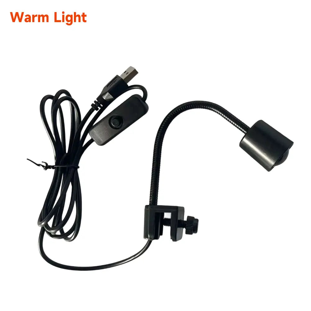 Mini USB Aquarium Light with 360° Rotation Clip Clamp