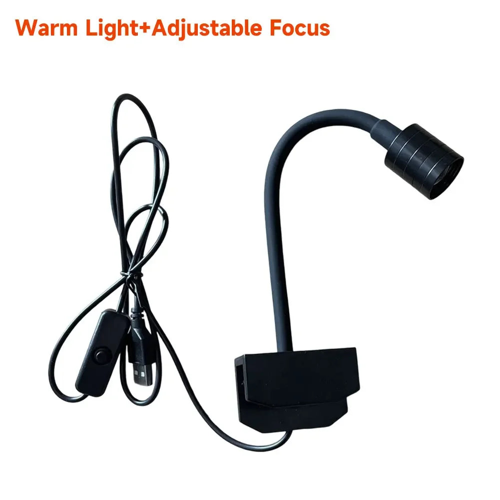 Mini USB Aquarium Light with 360° Rotation Clip Clamp