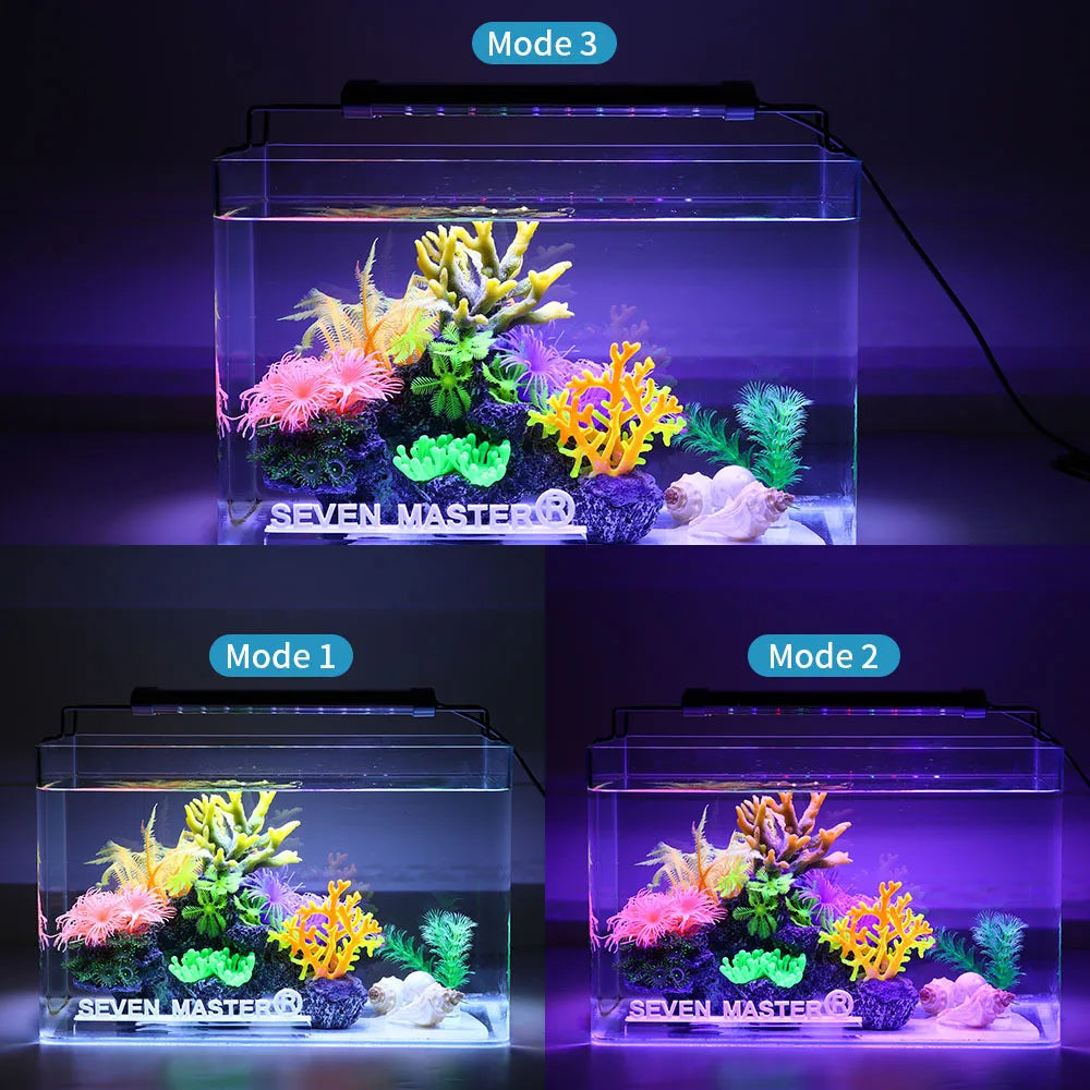 Super Slim RGB LED Aquarium Grow Light: Waterproof Clip Lamp - PlantedPro