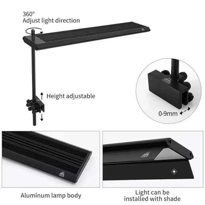 WEEK AQUA S Series RGB+UV Aquarium Light | Full-Spectrum Plant Growth LED with APP Control, Timer & Dimming