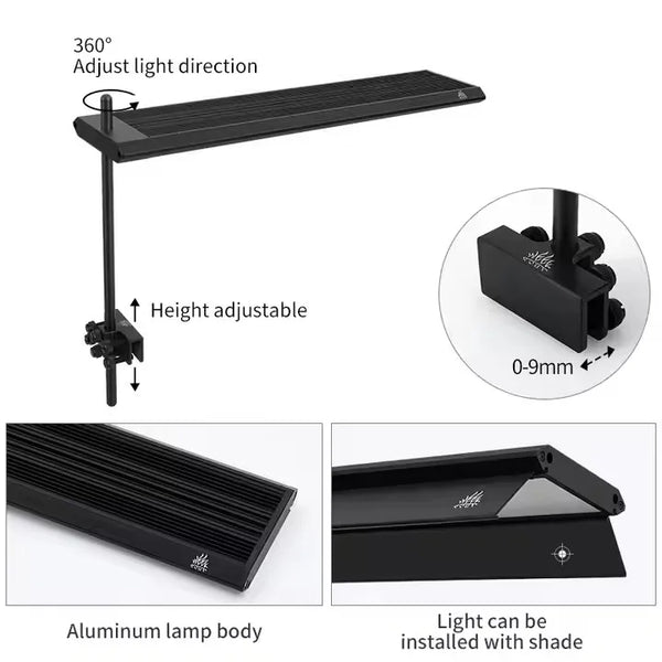 WEEK AQUA S Series RGB+UV Aquarium Light | Full-Spectrum Plant Growth LED with APP Control, Timer & Dimming