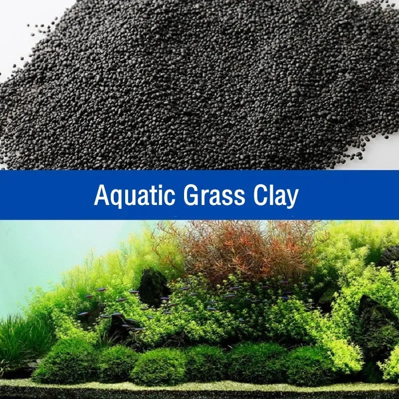 Premium Natural Clay Aquarium Soil Substrate for Planted Tanks (500g)