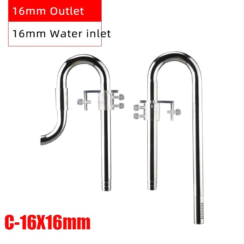 lily pipe water flow Stainless Steel Lily Pipe — Inflow/Outflow 12mm & 16mm for Planted Aquarium