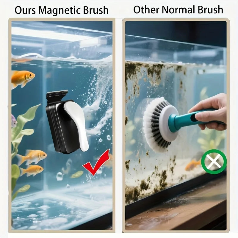 Magnetic Aquarium Glass Cleaner - Algae Scraper for Fish Tank, Scratch Free