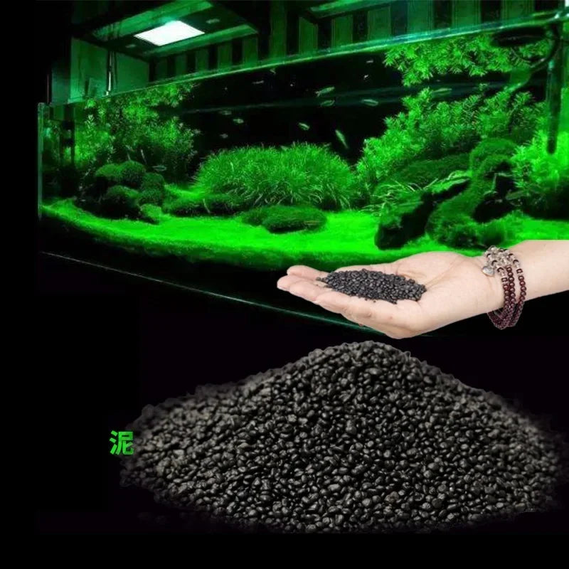 Premium Natural Clay Aquarium Soil Substrate for Planted Tanks (500g)