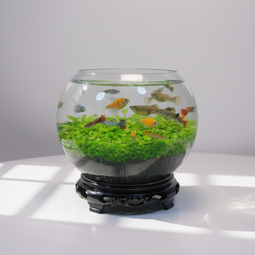 Ecological Water Grass Tank Round Cylinder Set