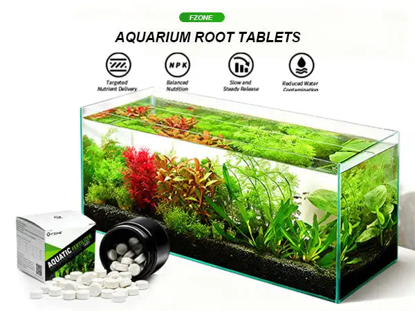 FZONE Aquarium Root Tabs — All-in-One Slow-Release Plant Fertilizer (56 Tabs)