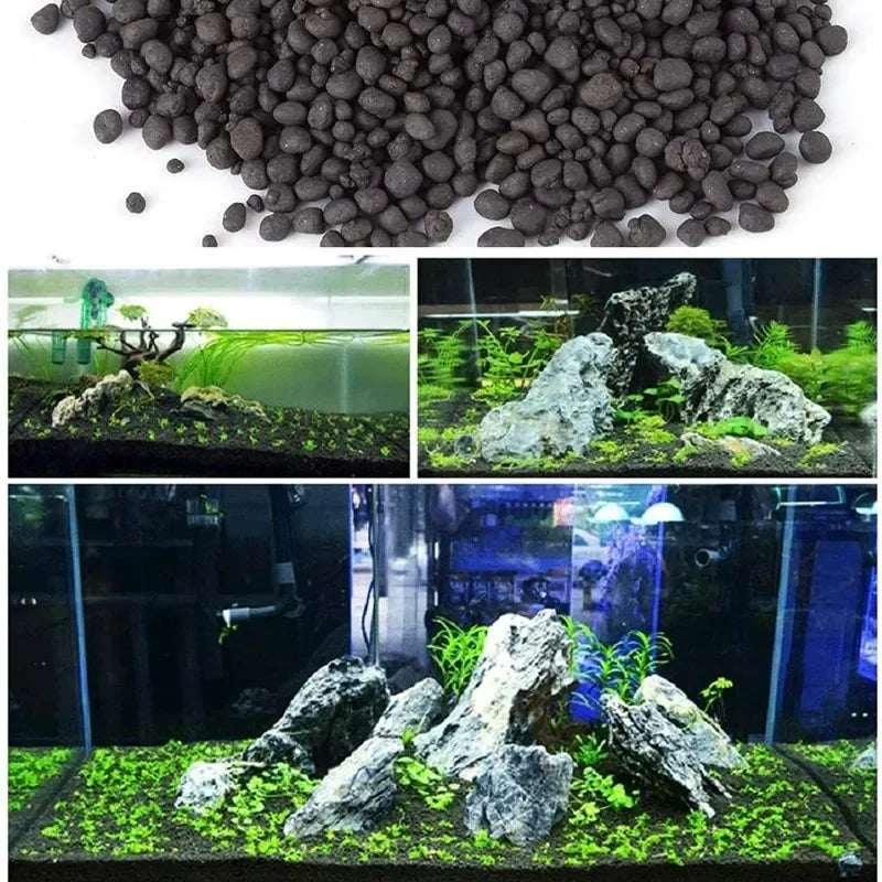 Premium Natural Clay Aquarium Soil Substrate for Planted Tanks (500g)
