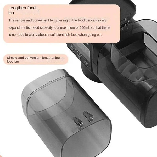 Automatic Fish Feeder with LCD Timer - 250ML/500ML Aquarium Food Dispenser