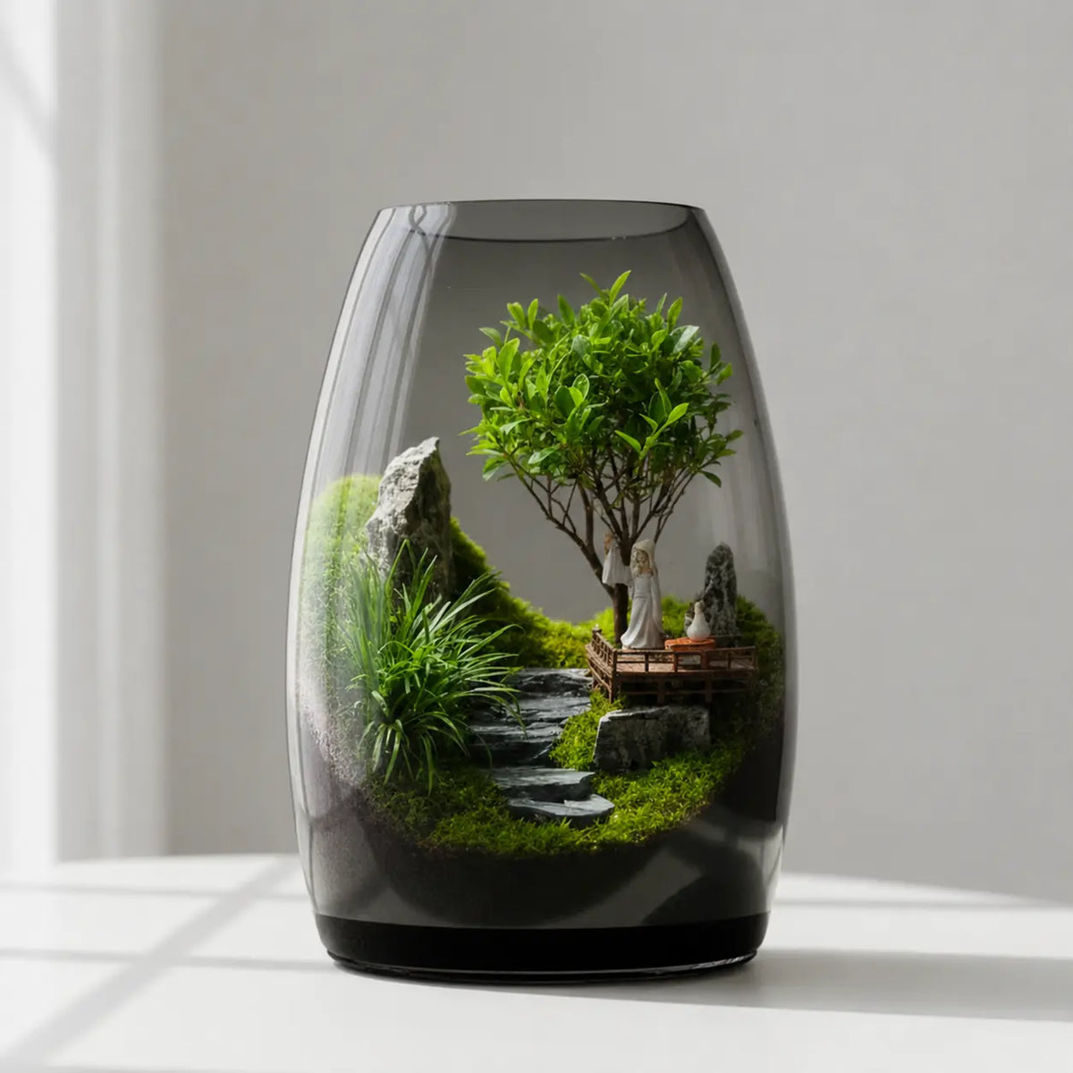 Sea Clouds Moss Micro-Landscapes [Including Internal Plants + Decoration]
