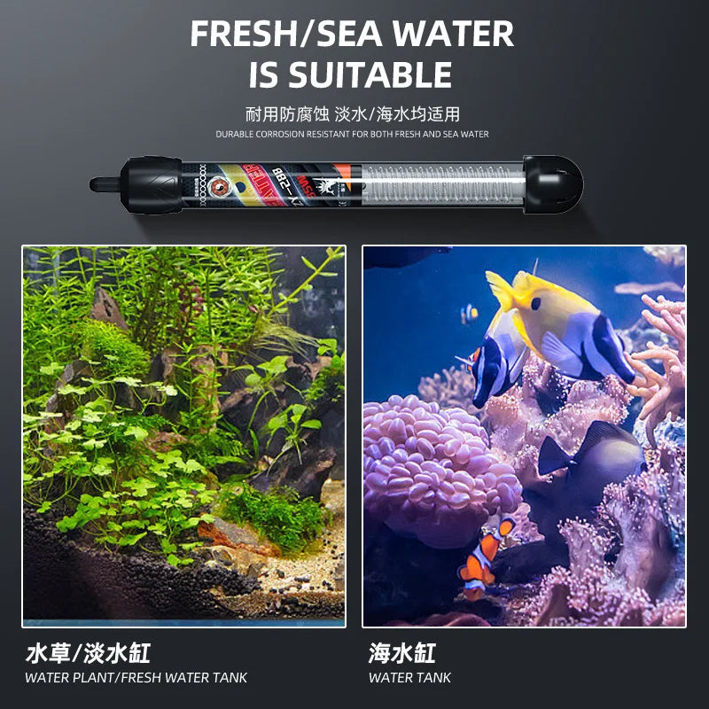 Adjustable Temperature Thermostat Heater Rod (Submersible Aquarium) - PlantedPro