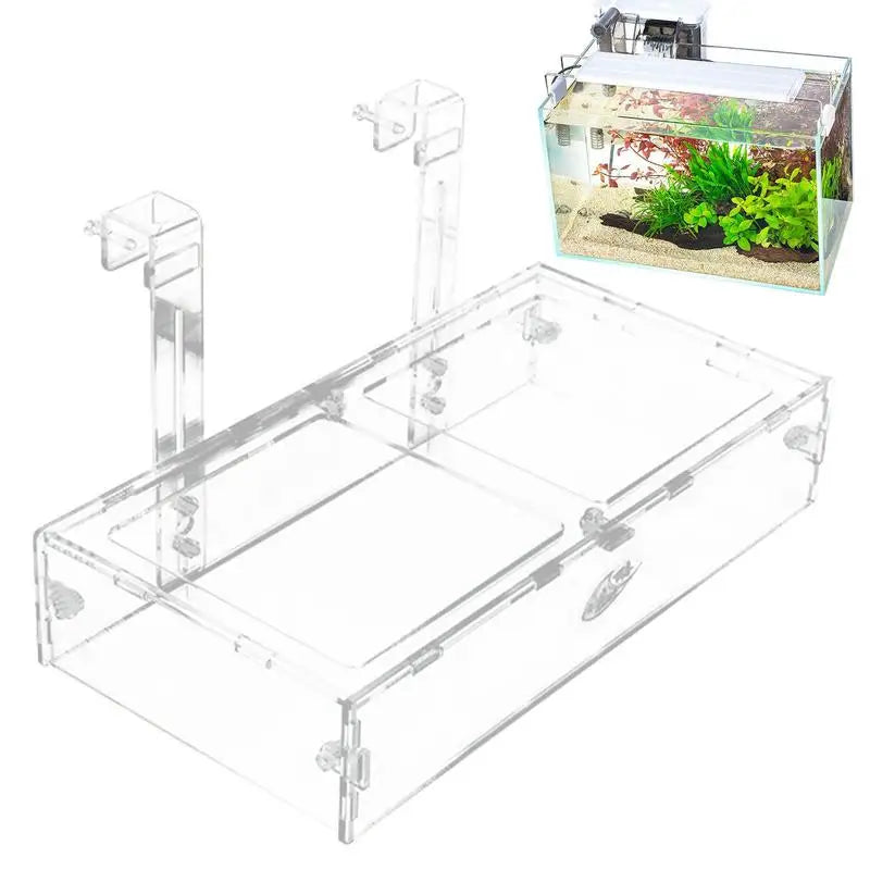 Acrylic Aquarium Shrimp Feeder & Breeding Isolation Box