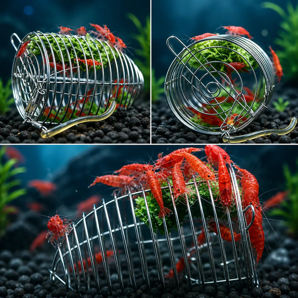 Shrimp Feeding Dish — Stainless Steel Food Bowl for Aquarium