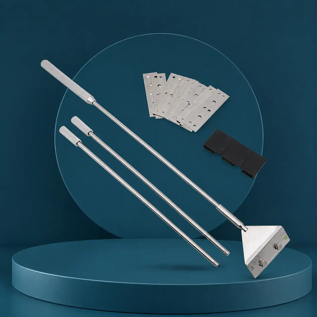 Stainless Steel Algae Scraper for Aquarium Glass — Fixed & Adjustable
