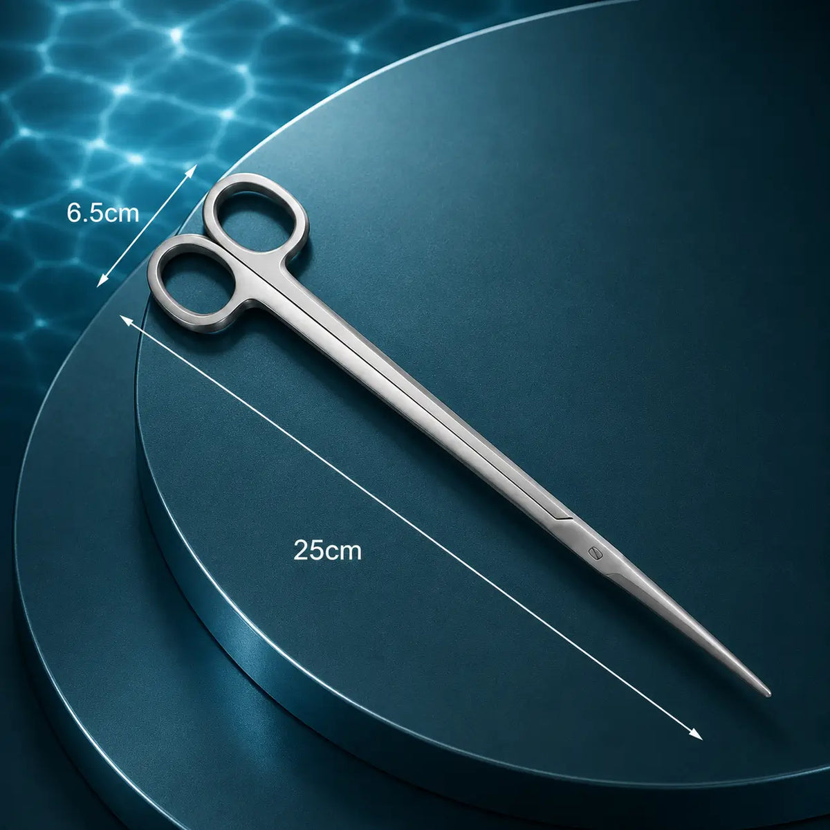 Straight Aquascaping Scissors — Stainless Steel Plant Trimming Tool