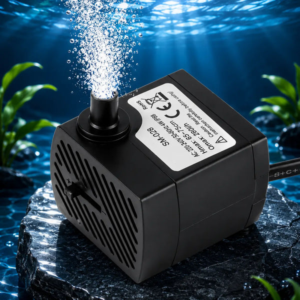 Ultra-Quiet Submersible Water Pump 2W/4W for Aquarium & Fountain