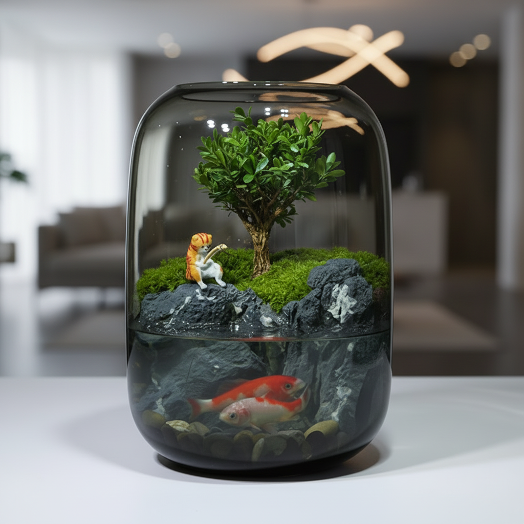 Veridian Haven Microecological Landscape [Including Internal Plants + Decoration]