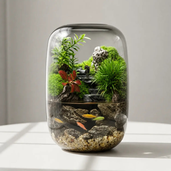 Water Clouds Moss Microecological Landscape [Including Internal Plants + Decoration]