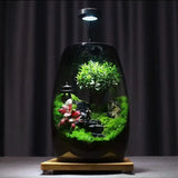 ZenFlow Tabletop Micro-Landscape side angle showing full zen garden layout and container shape