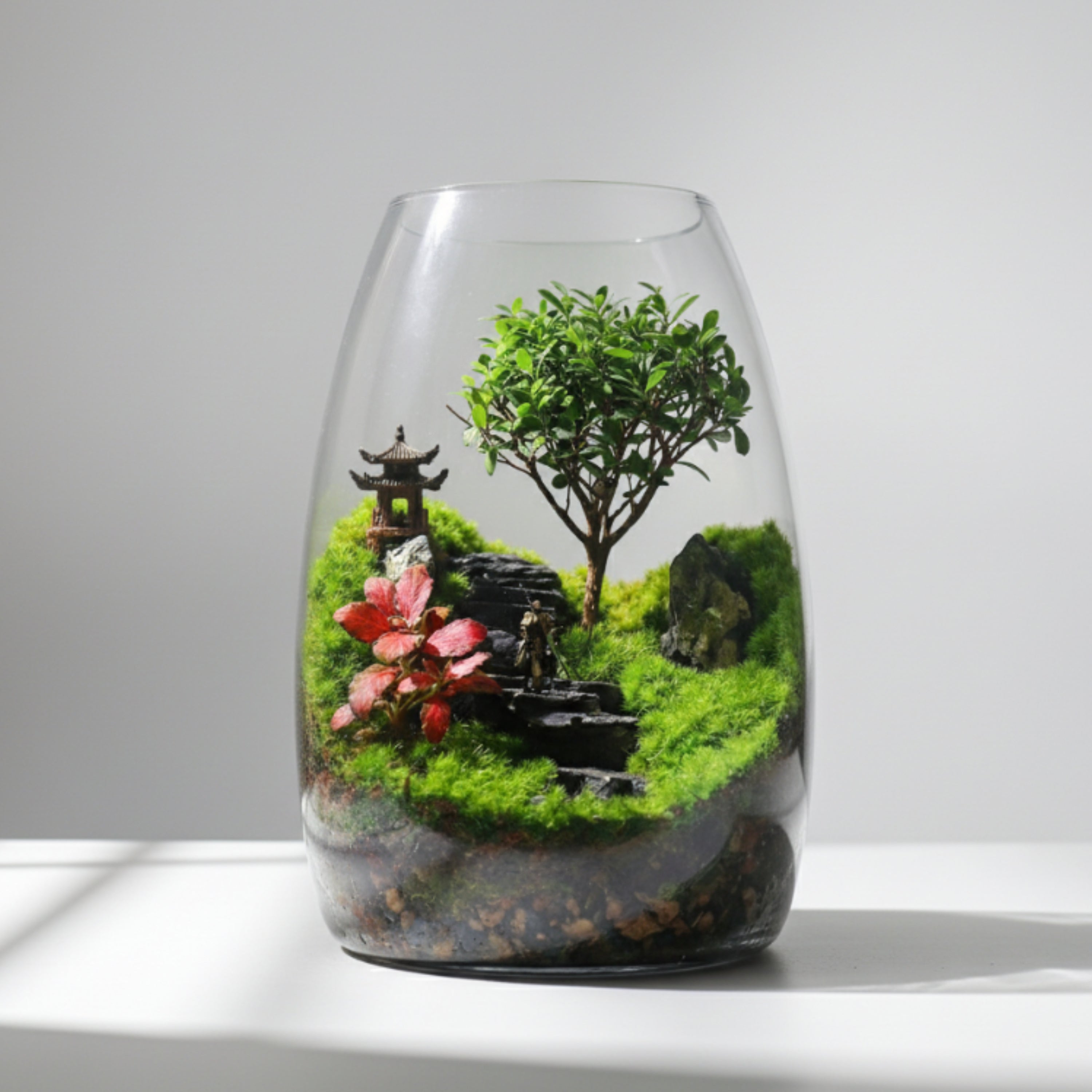 ZenFlow Tabletop Micro-Landscape [Including Internal Plants ...