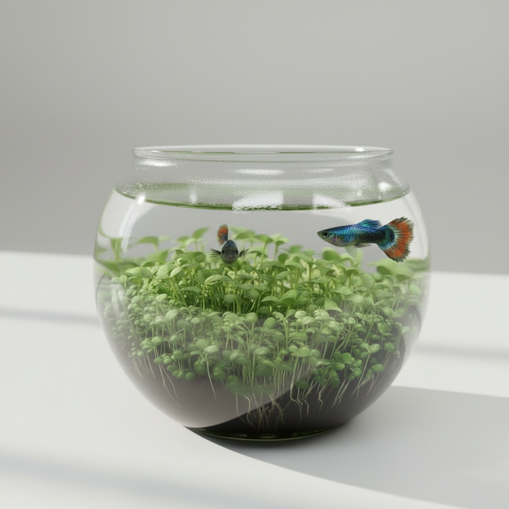 Ecological Water Grass Tank Round Cylinder Set